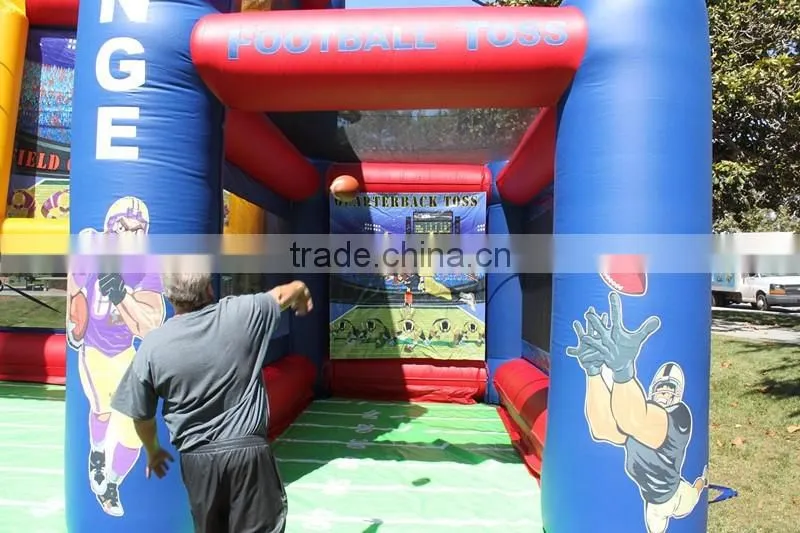 2016 popular inflatable field goal challenge, adults inflatable football toss