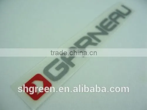 Garment collar PVC film heat press seal label
