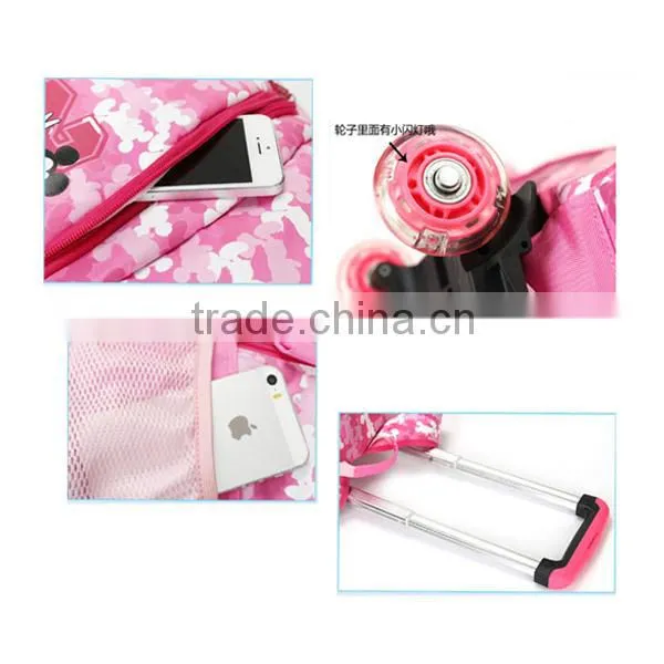 2015 Lovely Girls Small School Trolley Bag