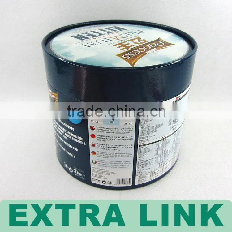 Round Tube Coffee Cup Kraft Box / Newest Exclusive Design Decorative Paper Tea Can