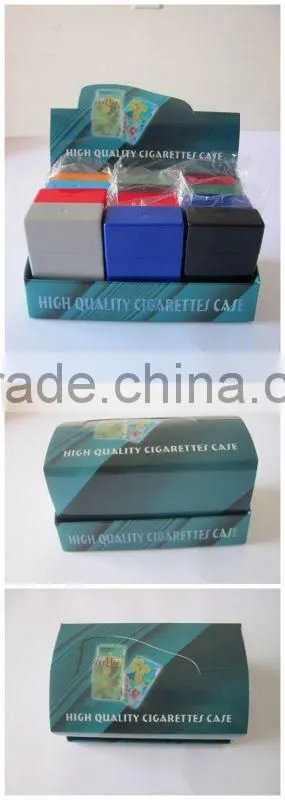 Plastic cigarette case, transparent original color cigarette box