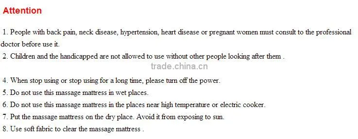 Factory supplied sauna mattress infrared heating mat energy stone sleeping bed