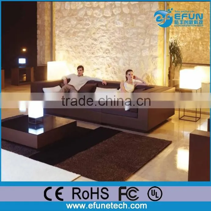 pe material battery operated rgb color changed 3d led mood cube,outdoor lighted cube furniture