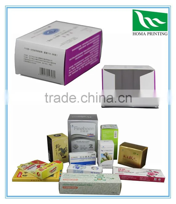 Custom Colorful Small Paper Box for 14 day pill box