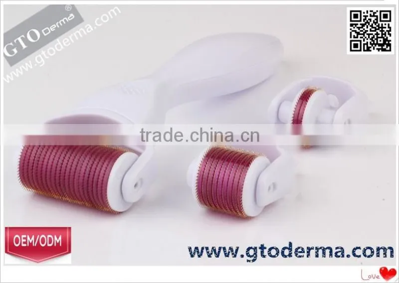 manufacture direct sale GTO brand titanium 3 in 1 derma roller