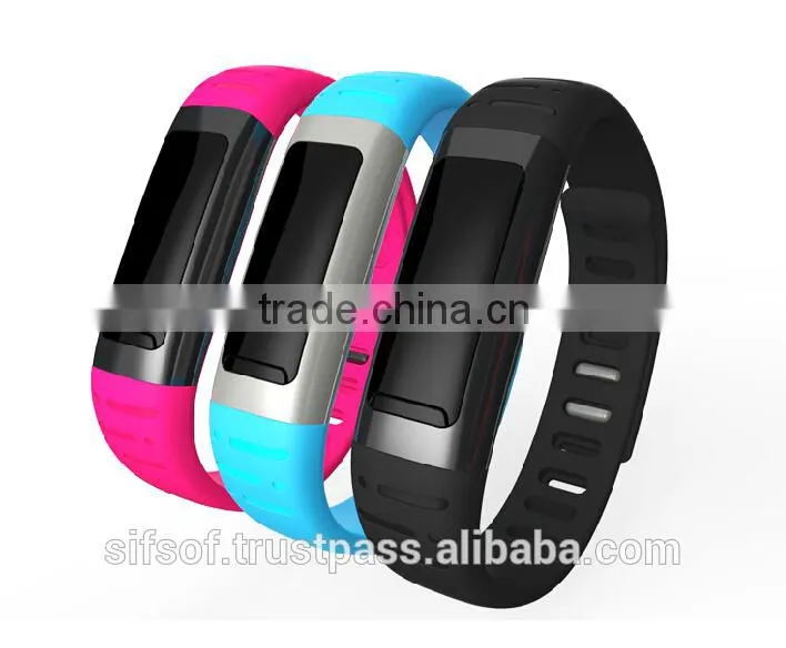 SIFIT-1.5 Stainless Steel Fitness Passometer. Bluetooth 4.0 WIFI hotspot Calories Counter.Fitness Passometer Stainless Steel.