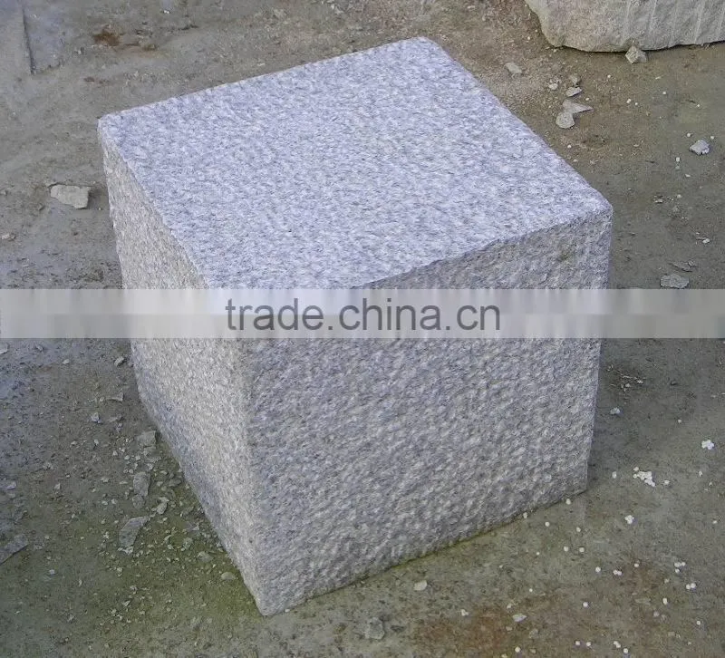 Granite Paving Stone,10x10 Grey Granite Cube Stone,Cobble Stone