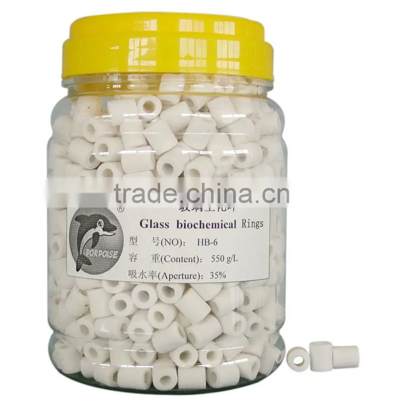 aquarium filter media glass biochemical rings