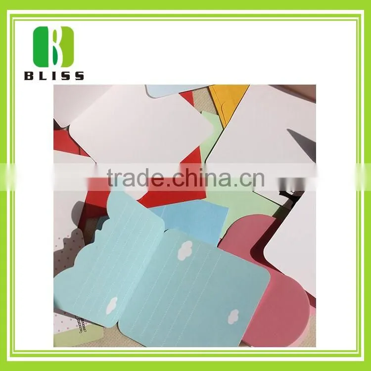 Factory Customized Newest folding cartoon Brochure die cut print invitation lcd video greeting card
