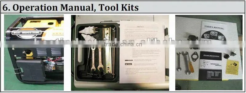 Best Seller!!! Max.Current 190A Open/Silent 5KW Diesel Welder Generator