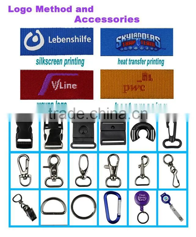 custom fabric lanyard with badge holder