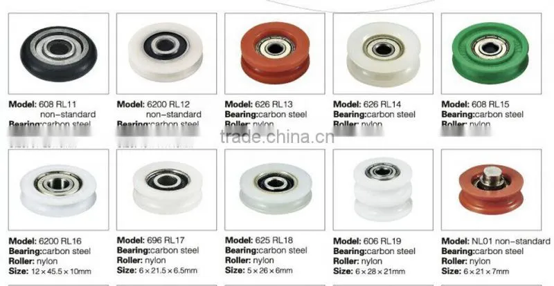 high quality nylon shower cabin wheels