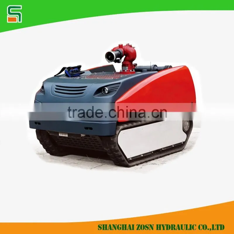 Fire fighting robot with gas extractor and breaking hammer