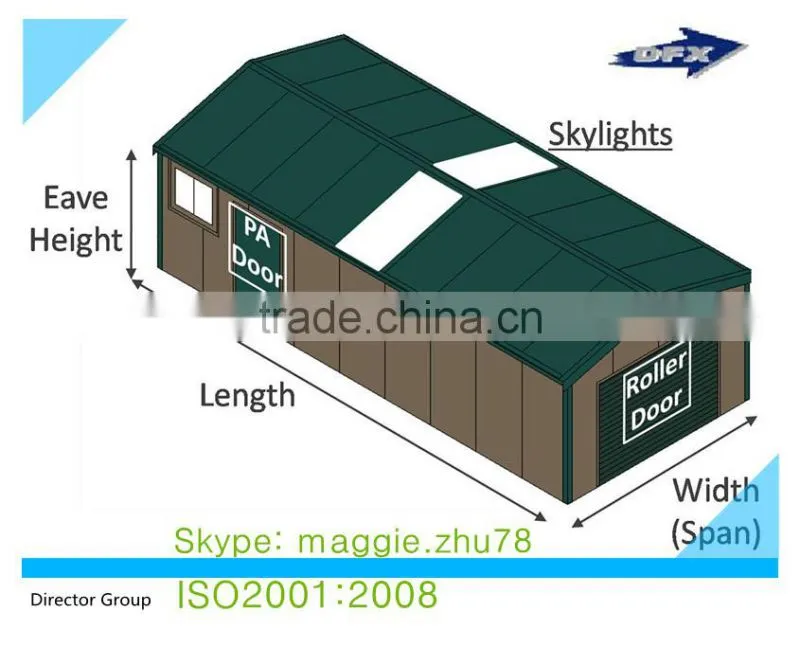 light-weight steel structure metal temporary building materials