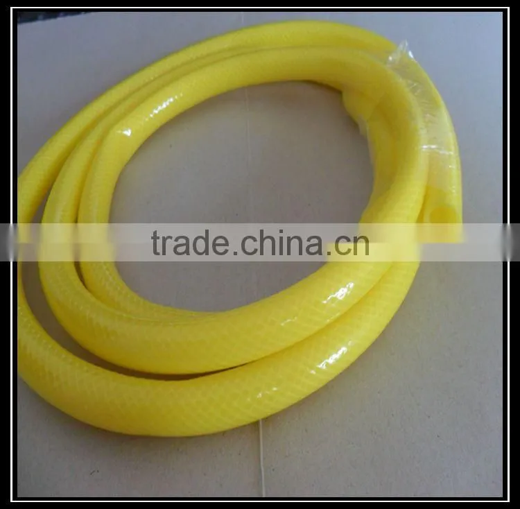 Yellow color irrigation and washing water hoses