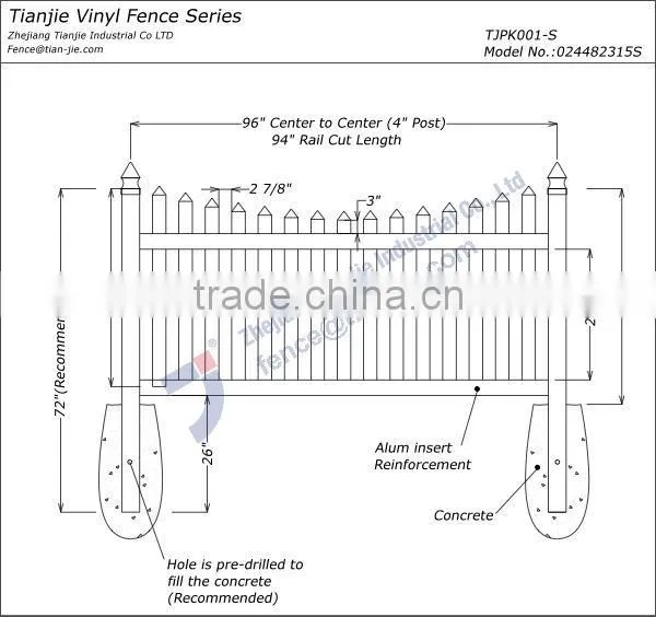 Plastic Garden Fence Decorative