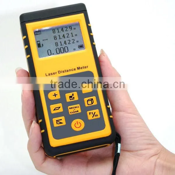 Digital Laser Range Finder Distance Meter/ 40M w/ +/-3mm accuracy length, area, volume, width, clearance, pythagorean theorem