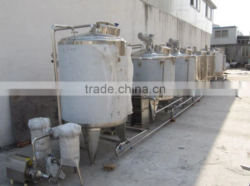 hotsale small pasteurize milk &yogurt plant