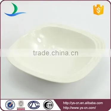 Wholesale custom white ceramic serving bowl set