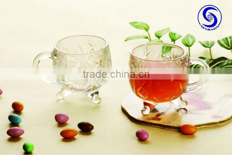 New glass coffee cup/tea cup,manufacturer,footed tea cup