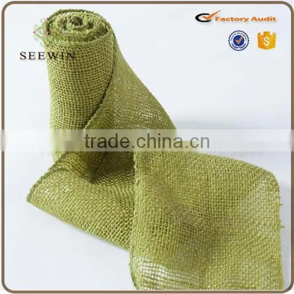 natural raw jute ribbon for christmas decoration