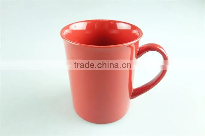 Ceramic mug factory red colored promotion mug /promotional coffee mugs stock cheap price