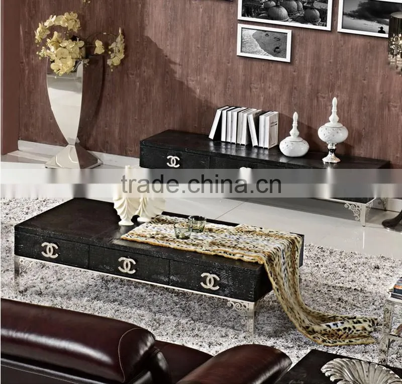 modern stainless steel legs tv stand/wall unit for hotel/living room furniture E101