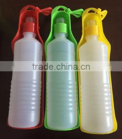folding dog water bottle for travel