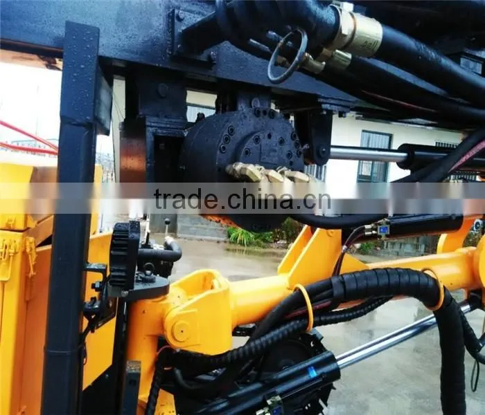 Crawler belt walking DTH drilling rig