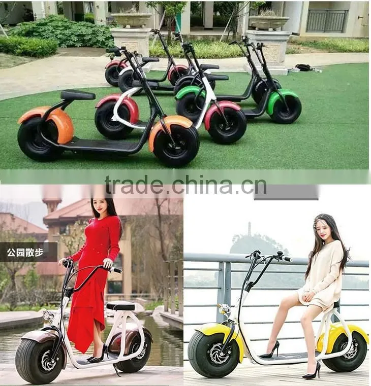 Best selling 60v 1000w harley fat tire electric bike/ citycoco electric scooter/electric motorcycle for adult