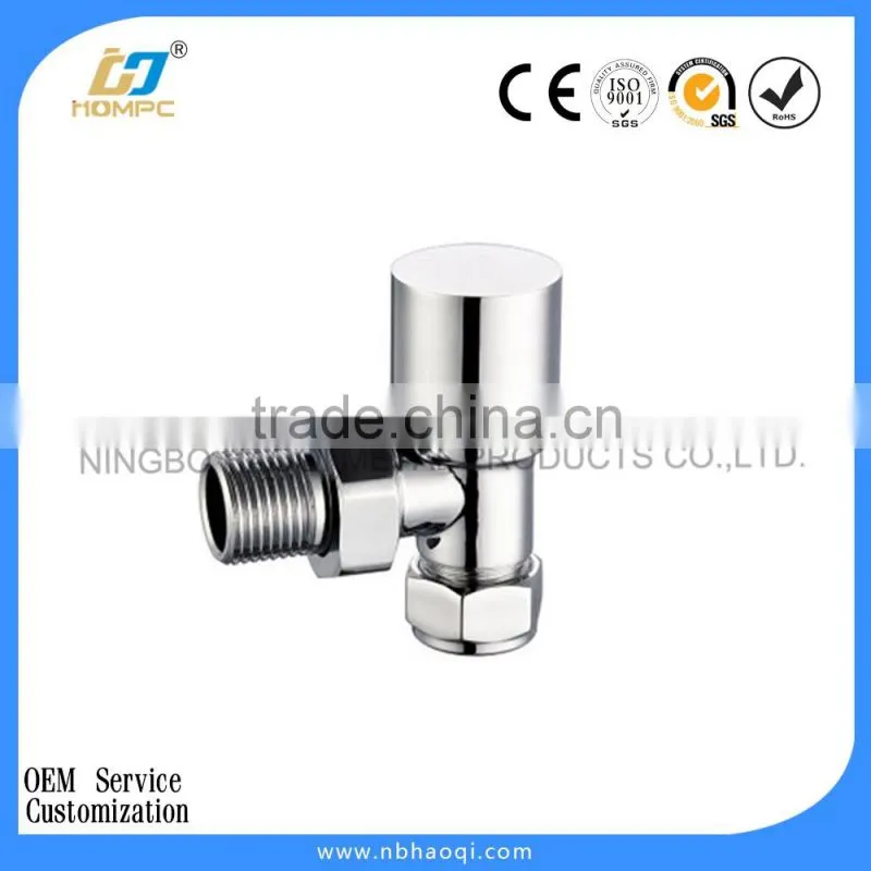 Brass angle thermostatic radiator valve
