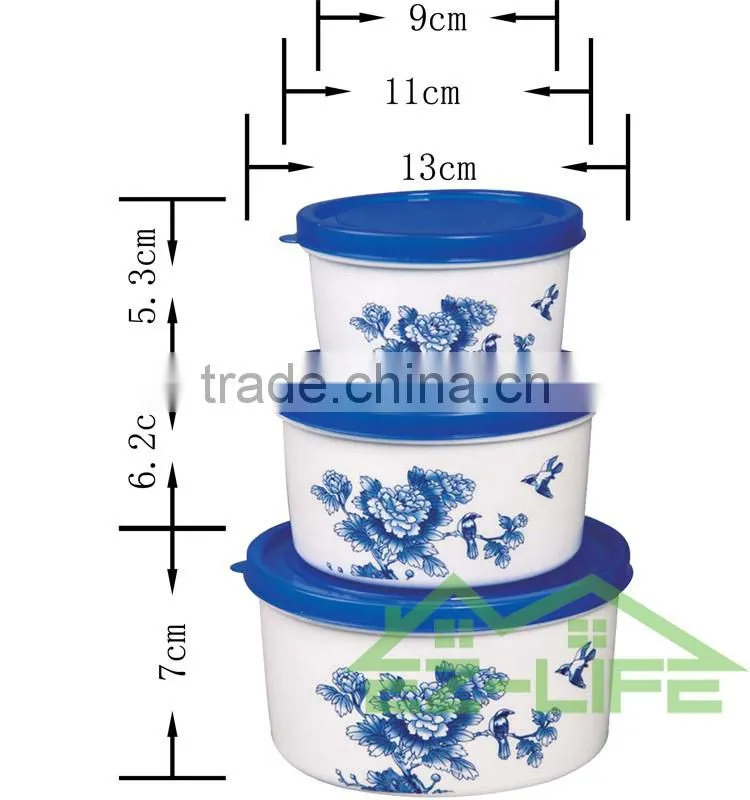 set of 3 freezer crisper plastic food storage containers