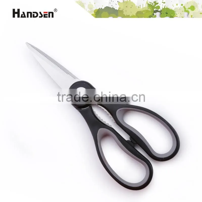 8-3/4" TPR handle durable blade kitchen food scissors