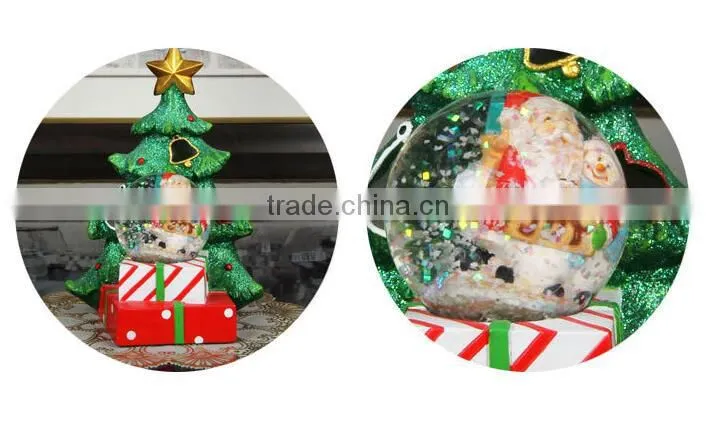 High-end decoration Snow globe Polyresin Snow globe with Music Box