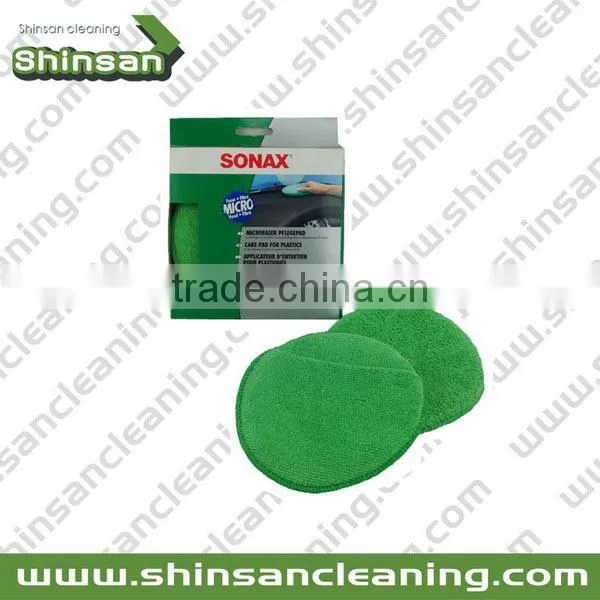 2016 Soft Microfiber car wax sponge/car polish sponge/wax applicator