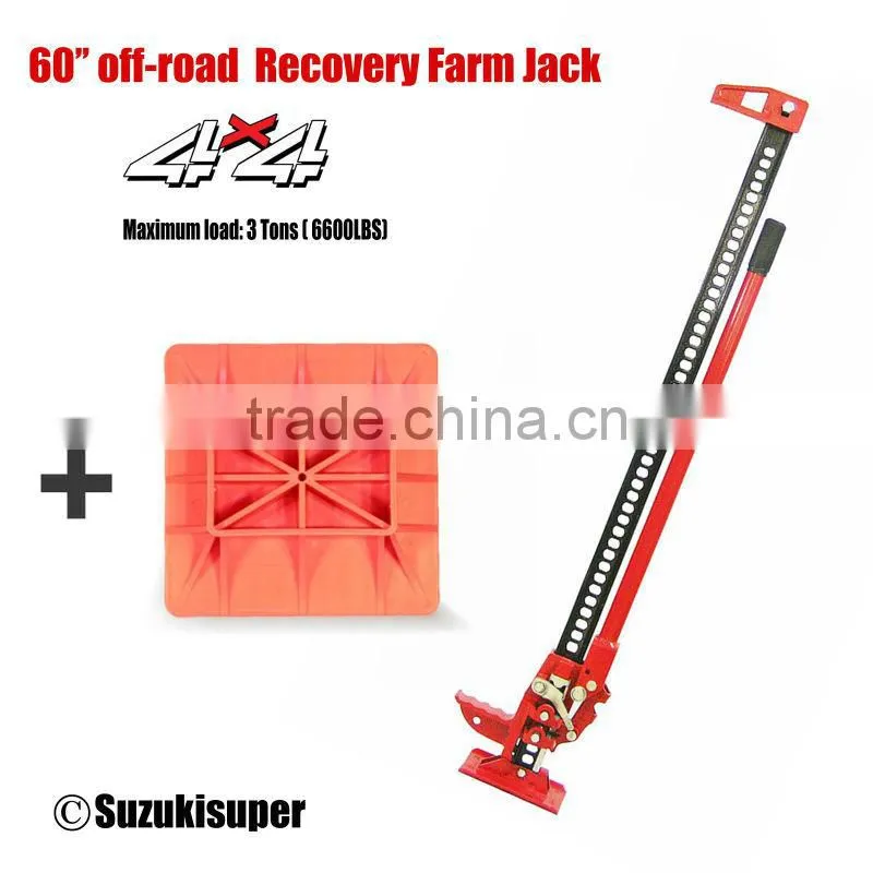 4x4/4wd/offroad 4T recovery farm jack base plate/ hi-lift jack base plate for sand&mud recovery