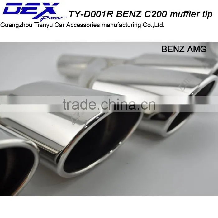 Best price high quality car part tuning b-enz amg c200 exhaust muffler tip