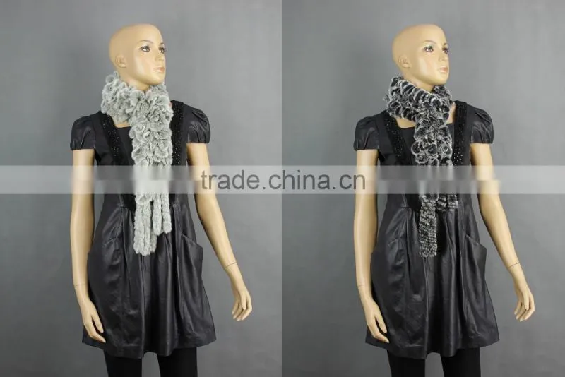 High Quality Knitted Rex-Rabbit Scarf