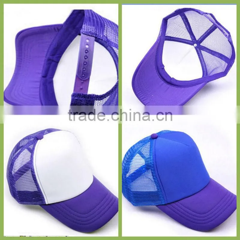2013 summer best selling mesh foam promotional trucker cap and hat plain trucker cap and hat