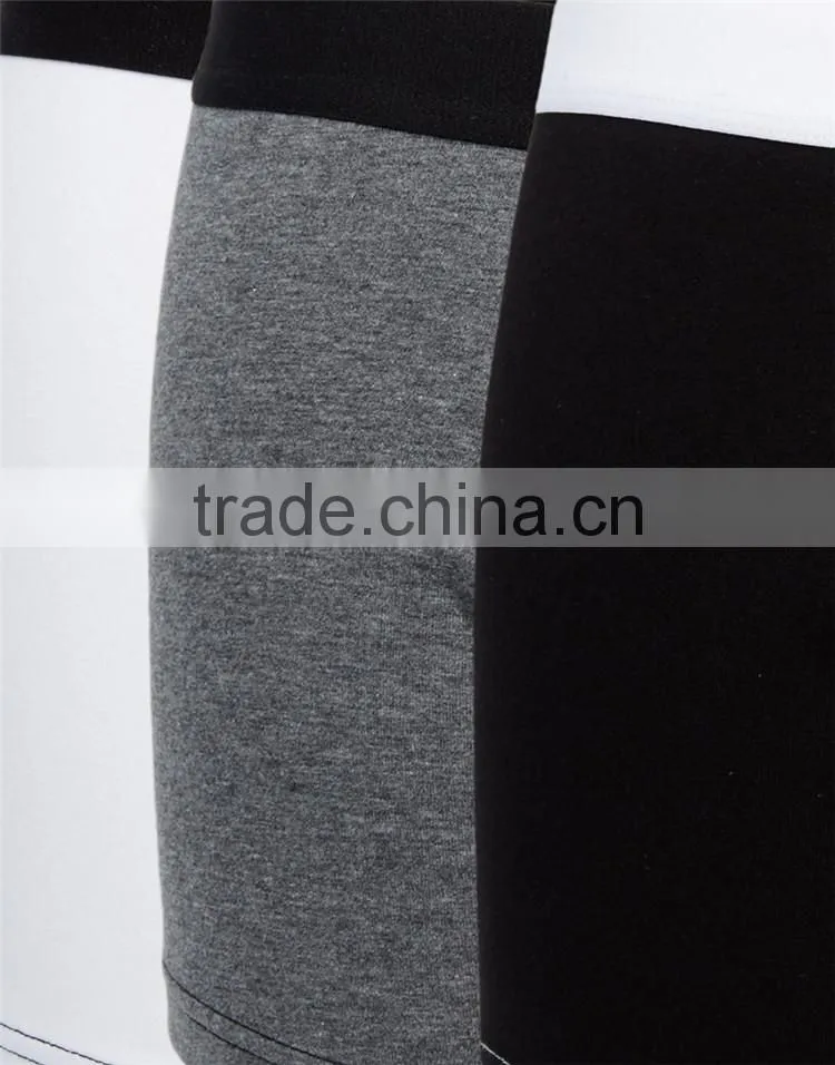 3 Pack Mens Cheap Boxer Briefs Trunks With Contrast Stitching