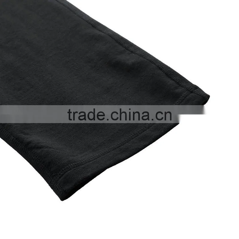 2015 OEM wholesale mens solid color sports gym trousers with side & back pockets
