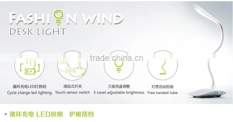 HOT LED Touch On/off Switch Desk Lamp Children Eye Protection Student Study Reading Dimmer Foldable Rechargeable Led Table Lamps