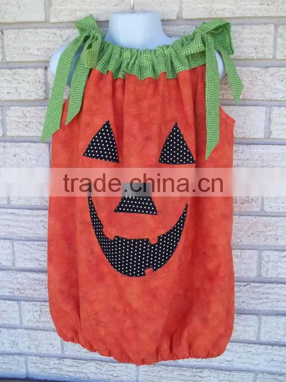 Halloween boutique clothing baby girl halloween outfit pumpkin romper baby romper