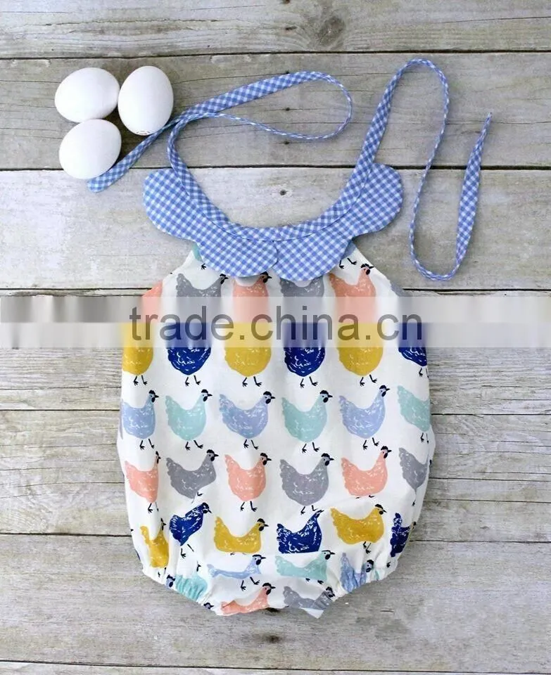 Baby Girls Little Chicken Romper Infant Baby Hen Jumpsuit Toddlers Clothing