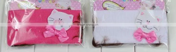New Feather Baby Headband Head Piece Elastic Flower