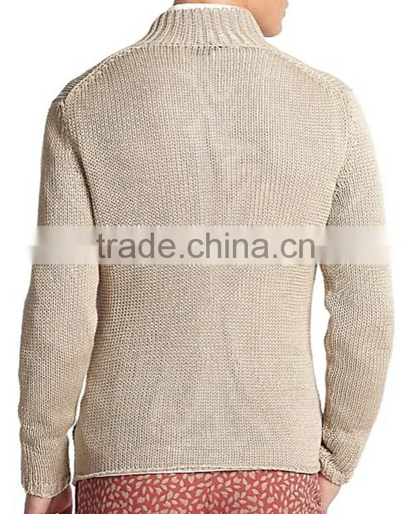 Blending Casual button Knitted Man Sweater