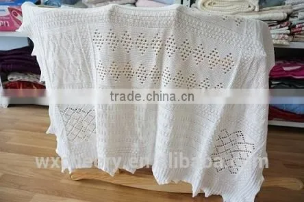 100% Cotton Knitted Blanket