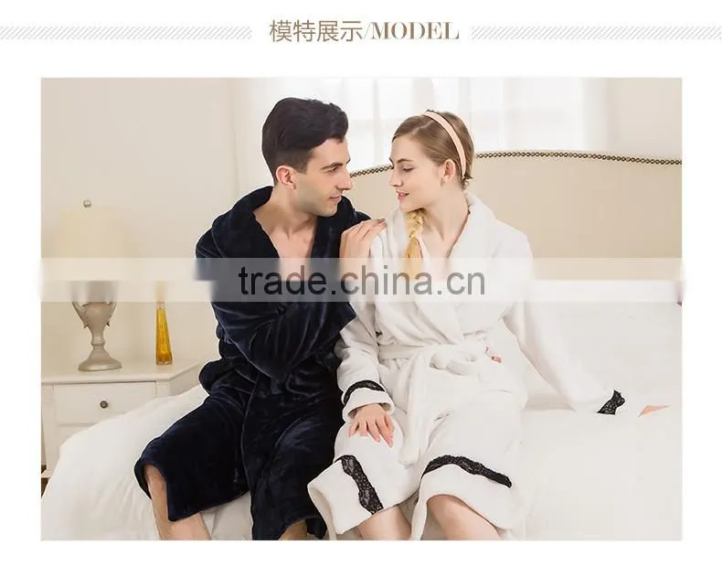 2017 New Deisgn Qianxiu Winter Men Women Wholesale Bathrobe