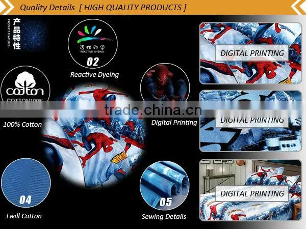 Custom Digital Transfer Printing Cotton 3D Bedding Set