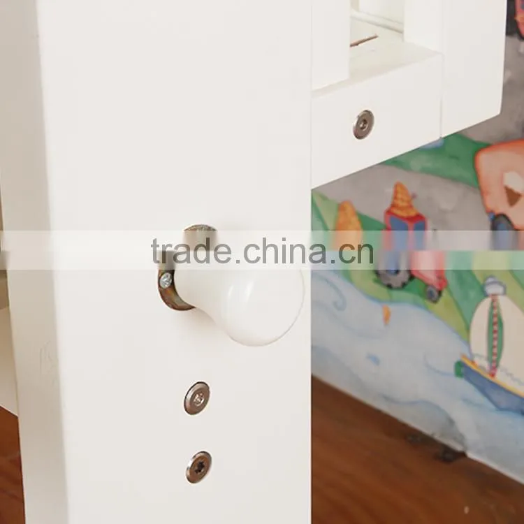 American Styled New born Baby Bed, Solid Wooden Adult Crib, Simple Design 4 In 1 Baby Crib bedding Set